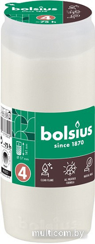 Набор свечей Bolsius Ритуальные масляные Copmo rc4 rspo mb 4 дня горения (белый)