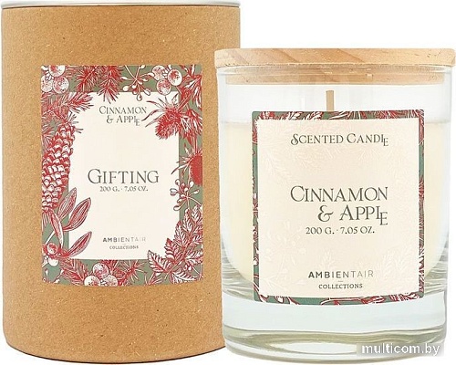 Ароматизированая свеча Ambientair Gifting. Корица и яблоко VV401MCTO