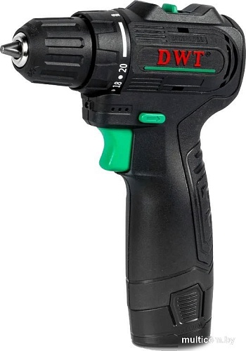 Дрель-шуруповерт DWT ABSP-12 DN-2 (с 2-мя АКБ, кейс)