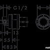 Скрытый механизм Hansgrohe Basic set 13620180