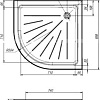 Душевой поддон Ventospa Standart A-LA 90x90