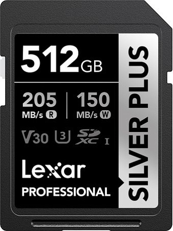 Карта памяти Lexar Professional SILVER PLUS SDXC LSDSIPL512G-BNNNG 512GB