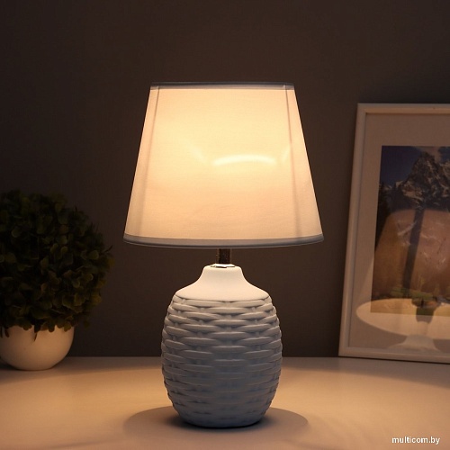 Настольная лампа Risalux Плетение 10603121 (голубой)