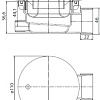 Сифон Cezares CZR-01-90 + Tray-Cover-CR (хром)