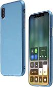 Чехол для телефона Case Deep Matte v.2 для Apple iPhone X (фирменная уп, голубой)