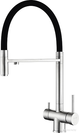 Кухонная мойка ZorG ZRN 4555 Premium + cмеситель Asgard Premium Satin