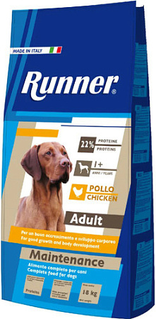 Сухой корм для собак Runner Adult Maintenance для взрослых пород 18 кг