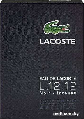 Lacoste L.12.12 Noir-Intense EdT (50 мл)