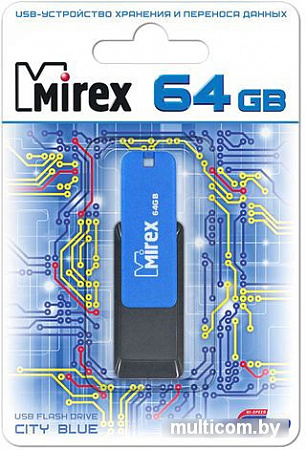 USB Flash Mirex Color Blade City 64GB (синий) [13600-FMUCIB64]