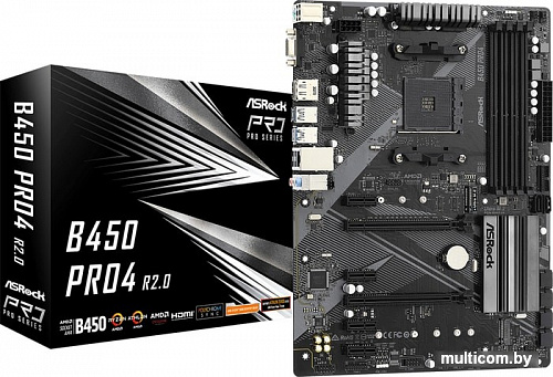 Материнская плата ASRock B450 Pro4 R2.0