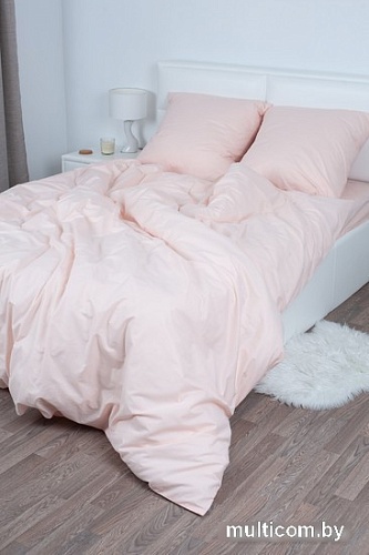 Постельное белье Миланика Персик 1.5сп (поплин г/к)