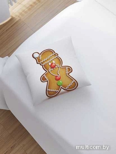 Чехол на подушку JoyArty Пряничный дед sl_38335
