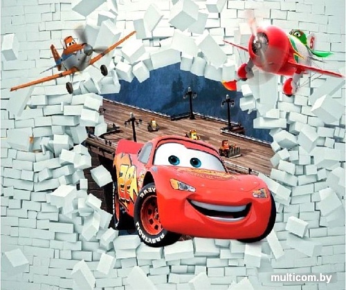 Фотообои Citydecor Молния МакВин 3D с защитным покрытием 300x254