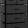 Комод Импэкс Leset Ноа 5 ящиков (черный/темно-серый)