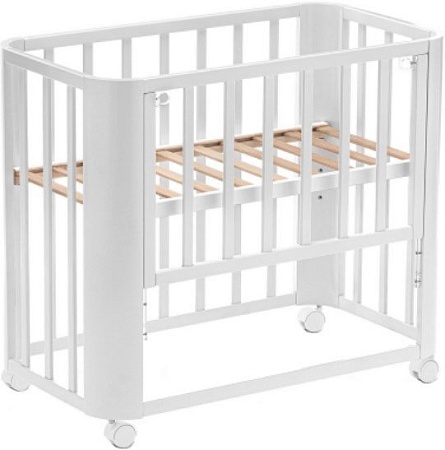 Приставная детская кроватка Nuovita Accanto Ferrara (белый)