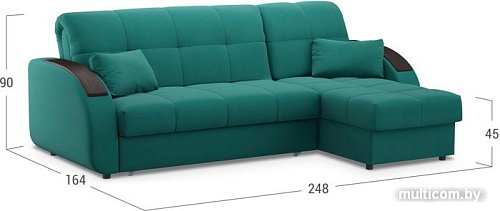 Угловой диван Moon Trade Рио 109 002936 (зеленый)