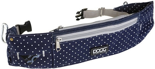 сумка для дрессуры Doog Walkie Belt WB18 (синий в белый горох)