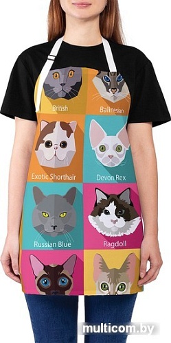 Фартук JoyArty Породы котов ap_9657