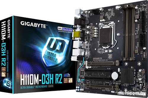 Материнская плата Gigabyte GA-H110M-D3H R2 (rev. 1.0)