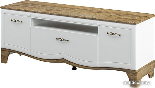 Тумба под телевизор Неман мебель Тиффани МН-041-16 (белый/прованс)