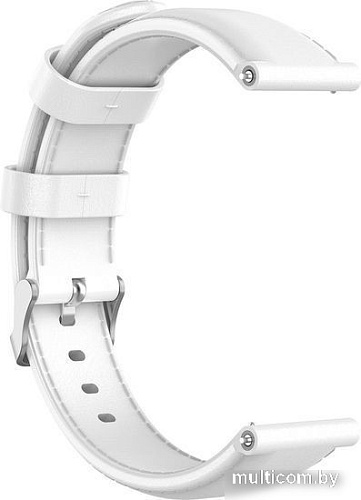 Ремешок Rumi кожаный Slim 16 мм (белый)