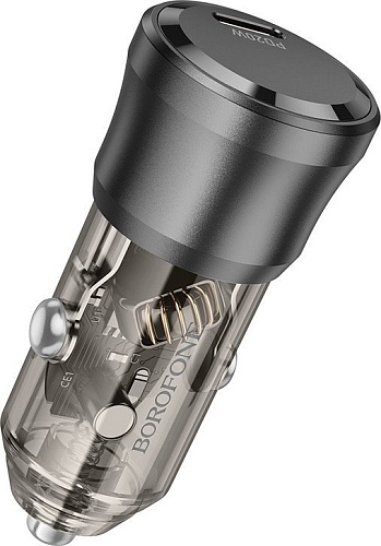 Автомобильное зарядное Borofone BZ24 (черный)