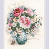 Набор для вышивания Риолис Пионы и шиповник № 1816