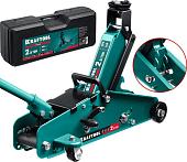 Подкатной домкрат KRAFTOOL S-Pin 43457-2.5-K 2.5т (кейс)