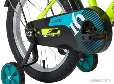 Детский велосипед Novatrack Vector 16 2020 163VECTOR.GN20 (зеленый/черный)