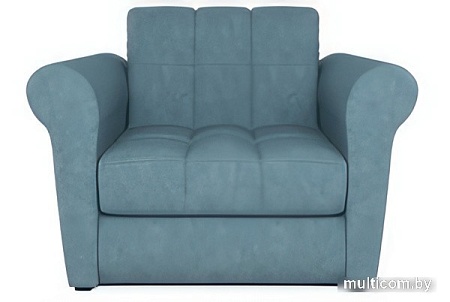 Кресло-кровать Мебель-АРС Гранд (велюр, голубой Luna 089)