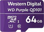 Карта памяти WD Purple SC QD101 microSDXC WDD064G1P0C 64GB