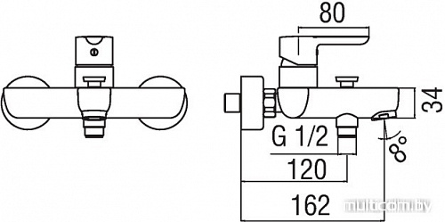 Смеситель Nobili Abc AB87110/1CR