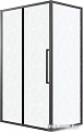 Душевой уголок Grossman Cosmo 100x80x195 120.K33.02.1080.21.02 (черный матовый/шиншилла стекло)