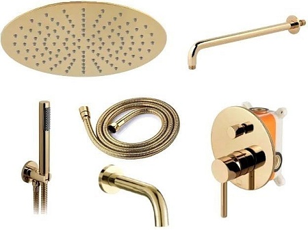 Душевая система Rea Lungo REA-P4125 (золотой)
