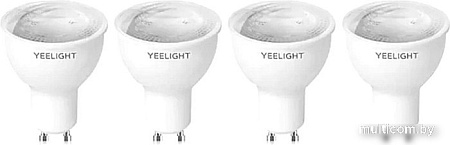 Светодиодная лампочка Yeelight Smart Bulb W1 YGYC0120005WTEU GU10 4.8 Вт (4 шт)