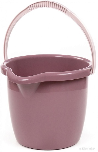 Ведро Полесье №11 04847 (12 л, бледно-бордовый)