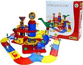 Элемент трека Полесье Паркинг 3-уровневый с дорогой и автомобилями 37862