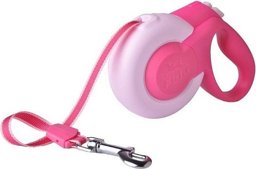 Поводок-рулетка Fida Mars лента 5 м M 71470 (розовый)