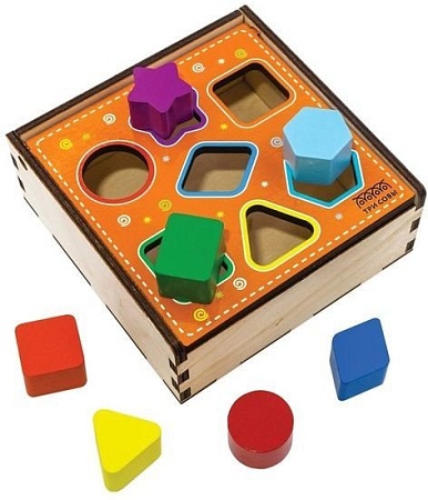 Сортер Три совы Фигуры в шкатулке РИ_46533