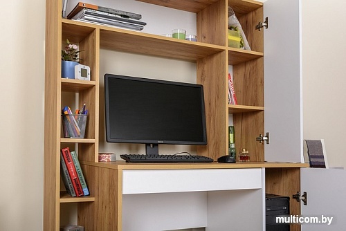 Стол Mobi Комфорт 12.71 (дуб золотой craft/белая аляска)