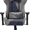 Кресло Бюрократ VIKING X Fabric (серый/темно-синий)