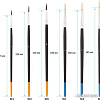 Набор кистей ArtSpace пони щетина плоская SB_3298 (15 шт)
