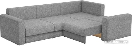 Угловой диван Mebelico Мэдисон Long 59171 (рогожка серый/бежевый/коричневый)
