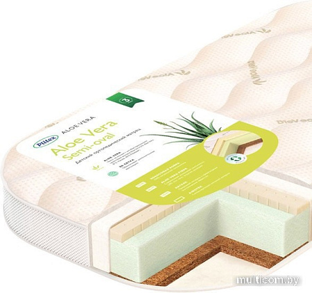 Матрас Плитекс Aloe vera Semi Oval 119x60 AB-20/2