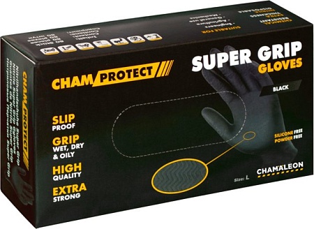 Нитриловые перчатки Chamaleon Super Grip 48901 (M, 80 шт)