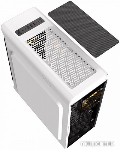 Корпус GameMax StarLight (белый, голубая подсветка)