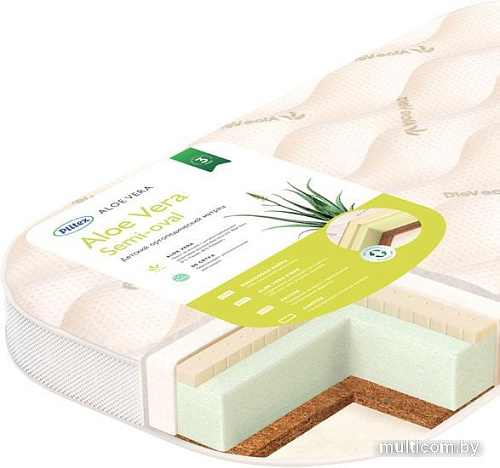 Матрас Плитекс Aloe vera Semi Oval 119x60 AB-20/2