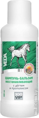 Шампунь Veda ЗооVip восстанавливающий с дегтем и прополисом (500 мл)