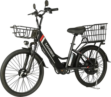 Электровелосипед SameBike Е-Alfa New SB-E-ALFA350-36/10 (черный)