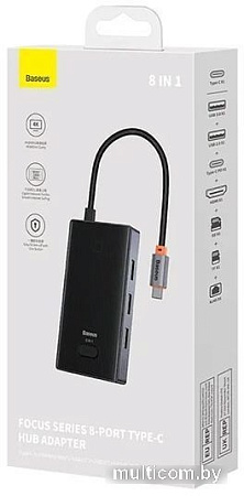 Док-станция Baseus Focus Series 6 Port Type-C Hub Adapter WKYY030313